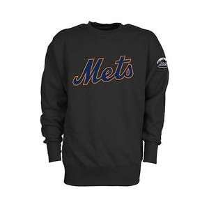  New York Mets Crewneck Tackle Twill Fleece by Majestic 