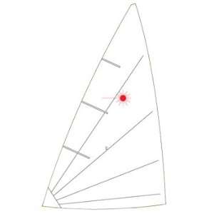  North Laser Radial sail, folded Patio, Lawn & Garden