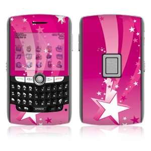  BlackBerry 8800, World Edition Decal Skin   Pink Stars 