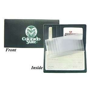  Colorado State Rams Embroidered Leather Checkbook Cover 