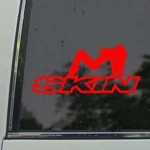  SKIN INDUSTRIES Red Decal Car Truck Bumper Window Red 