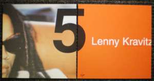 LENNY KRAVITZ 5 1999 PROMO LP CD POSTER SET *RARE  