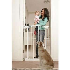  Extra Tall Swing Closed Pet Gate in White: Pet Supplies