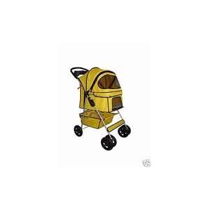  Classic Yellow 4 Wheel Pet Stroller