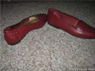 Women shoes red G.WIZ size 8 M Leather Upper EUC!  