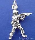 sterling silver army charms  