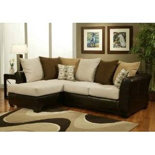  Sectional Sofa Multi Throw Pillows Back in Dolphin Tan 