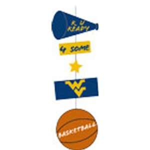  West Virginia Mountaineers 36 Basketball Fabric Mobile 