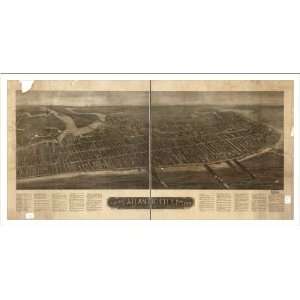  Historic Atlantic City. New Jersey, c. 1910 (M) Panoramic Map 