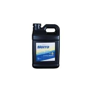 Sierra Outboard Blue Premium Two Cycle Engine Oil TC W3, 2.5 Gallon 
