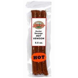 Up North Hot Venison Hunters Sausage 3 Grocery & Gourmet Food