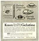 1906 Illustrated Advertisement for PURE GELATIN CHARLES B. KNOX 