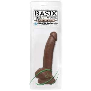  Basix 9 Suction Cup Dong Brown, From PipeDream Health 