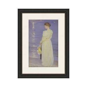    Woman In White On A Beach 1893 Framed Giclee Print