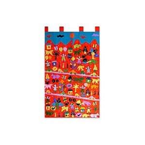 Cotton wall hanging, Bright Balloon Afternoon