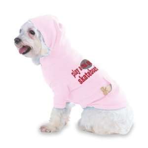   Skateboard Hooded (Hoody) T Shirt with pocket for your Dog or Cat