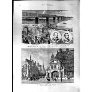  1888 Temple Bar London Dufferin Railway Benares India 