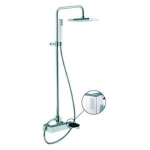 Fima S3505/2C Wall Mounted Shower Mixer With Rainhead And Hand Shower 