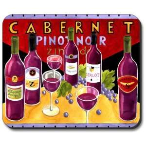  Decorative Mouse Pad Red Wines Wine Drink Electronics