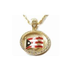  Gold Puerto Rico Flag Pendant & 30 Necklace: Everything 