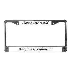  Save a Greyhound Pets License Plate Frame by CafePress 