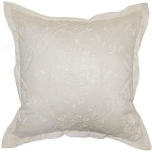 Croscill Isabella Decorator Square Pillow Ivory18 X 18 Square:  