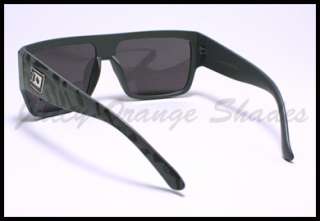 SQUARED MOB Style Retro FLAT TOP OVERSIZED Sunglasses MATTE GRAY 