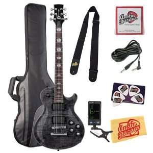 ST Electric Guitar Bundle with Gig Bag, Tuner, Nylon Strap, 10 Foot 