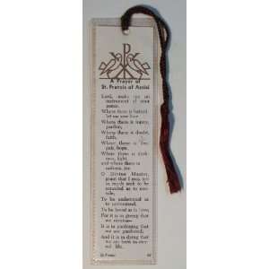  A Prayer of St Francis of Assisi Bookmark