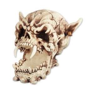  Demonic Skull Gothic Horror Accent Decor Piece