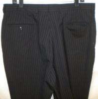JOS A BANK Black Pinstripe 3 Button Suit 42 L  