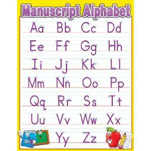 Scholastic Manuscript Alphabet Chart (TF2211): Office 