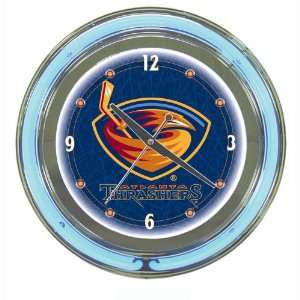  NHL Atlanta Thrashers Neon Clock   14 inch Diameter Patio 