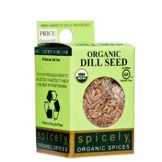 Spicely 100% Certified Organic and Certified Gluten Free, Dill Seed