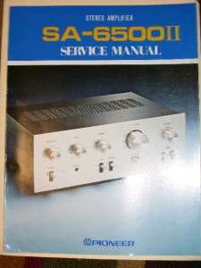 Pioneer Service Manual~SA 6500II Stereo Amplifier Amp  