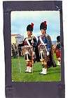 UK British Army DRUM MAJOR POSTCARD MAJESTICALLY SKIRLING PIPER 