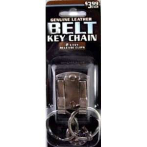  Genuine Leather Belt Dual Clip Key Chain Case Pack 36 