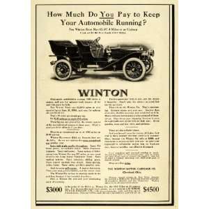 Winton Sixes Motor Carriage Co Five Passenger Six Cylinder Automobile 