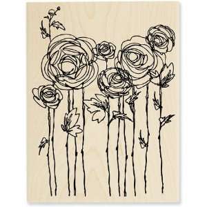  Ranunculus Field   Rubber Stamps Arts, Crafts & Sewing