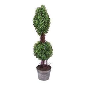   Garden Artificially Potted Silk Boxwood Topiaries 30