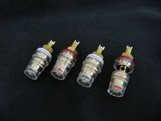 4pcs Gold plated Speaker terminals, connector,amplifier  