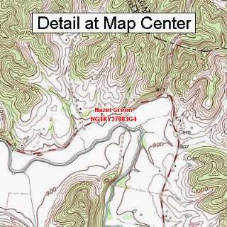  USGS Topographic Quadrangle Map   Hazel Green, Kentucky 