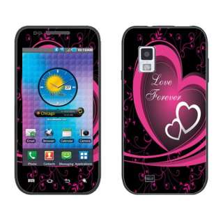 For Samsung i500 Fascinate Verizon Hot Pink/ White Love Forever Decal 