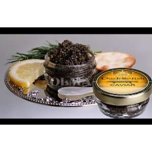 OLMA Black Caviar Paddle Fish 2 Oz (56g) Glass Jar (FREE Overnight 