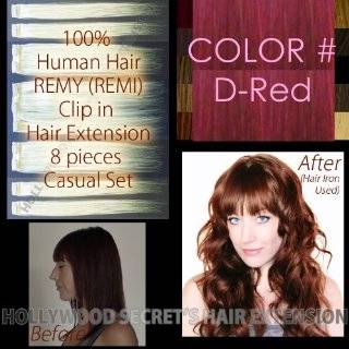   Milani Hair Clip In Extensions Color #33 Dark Auburn/Red Wine Beauty
