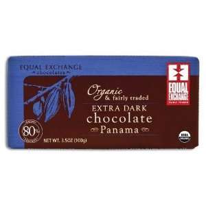 Equal Exchange Organic Panama Extra Dark Chocolate Bar 3.5 oz. (Pack 