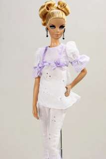LD1320 BN White Purple Fashion Dress Set for Barbie FR G  