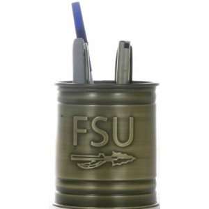 Cross Stone Florida State Seminoles Collegiate Weathered Brass Pencil 