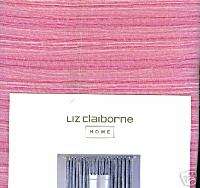 Liz Claiborne Home Strie Window Valance Pink NEW  