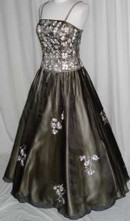 Ball Gown Black\Champagne M7/8 Dress Party Prom Evening  